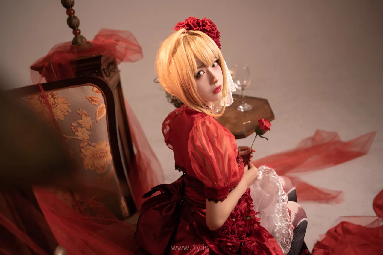 Coser@Shika小鹿鹿 NO.026 Pretty Asian Women 尼禄礼服